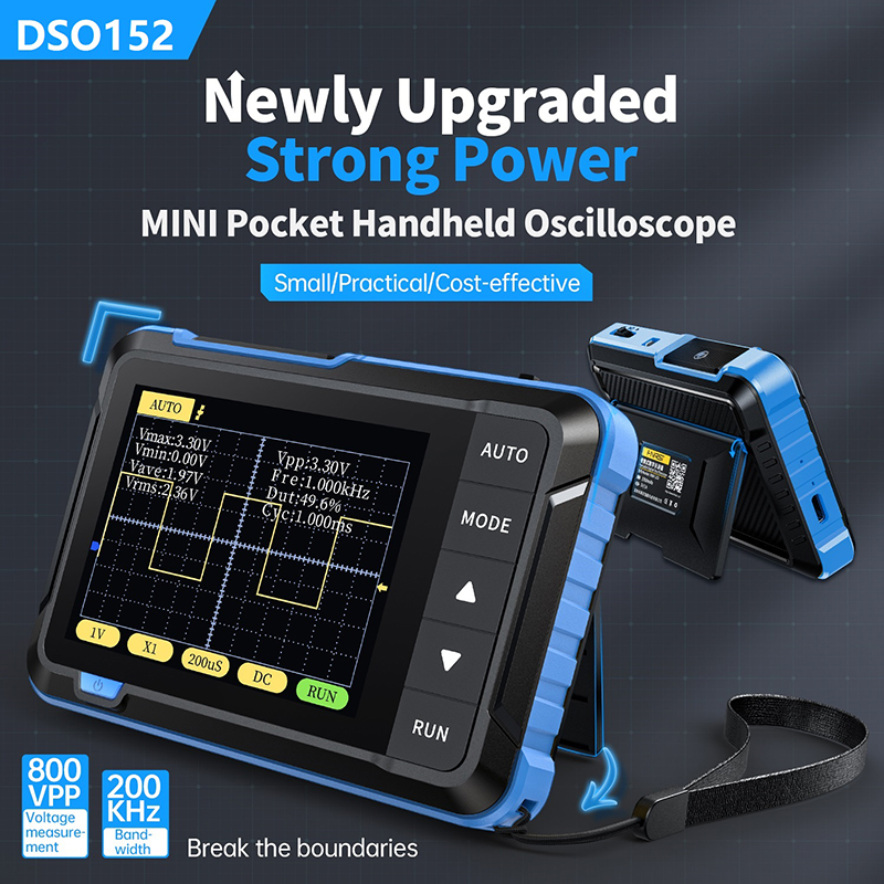 Fnirsi Digital Oscilloscope Handheld - FNIRSI DSO152 Mini-Handheld-Digitaloszilloskop 2023, neueste Version,