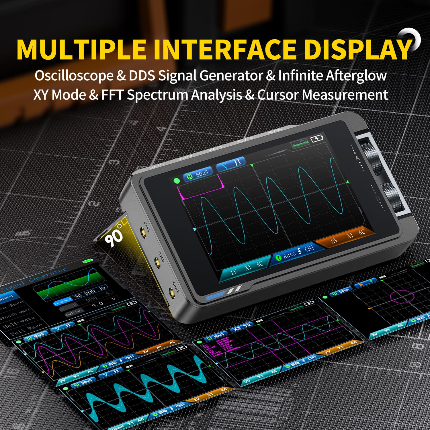 FNIRSI DS215H Digitales Oszill – Fnirsi Digital Oscilloscope Handheld Bewertung und Preis