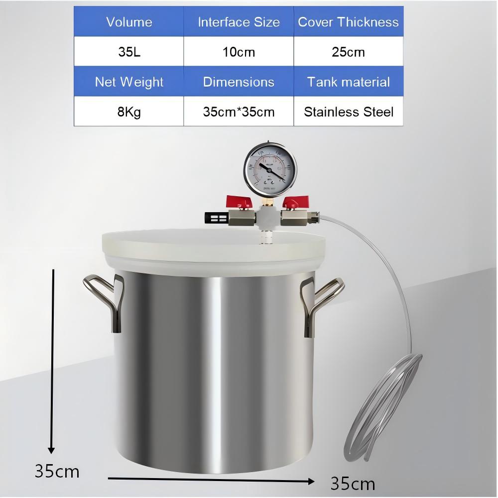 Edelstahl-Vakuumkammer 4/5/9 G – Vacuum Chamber Kit With Pump Bewertung und Preis
